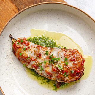 Baked Eggplant, plated